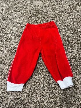 Vintage Judy Philippine Red Corduroy Baby Pants 12M 100% Cotton Retro Toddler